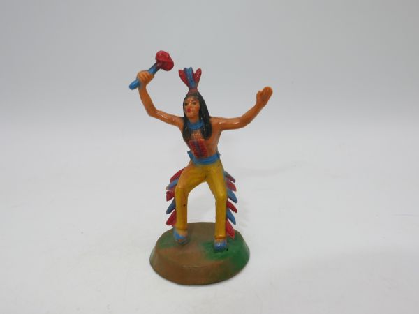 Clairet Indian dancing with stone axe