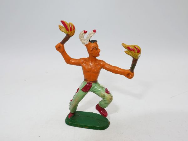 Starlux Iroquois attacking with 2 torches - early figure