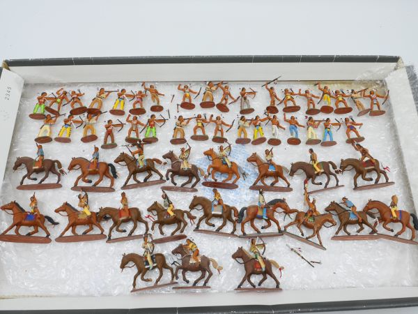Group of Indians, approx. 55 figures (1:72) - great collector's painting
