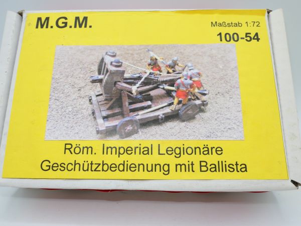 M.G.M. 1:72 Roman Imperial Legionnaires gun crew with ballista, No. 100-54