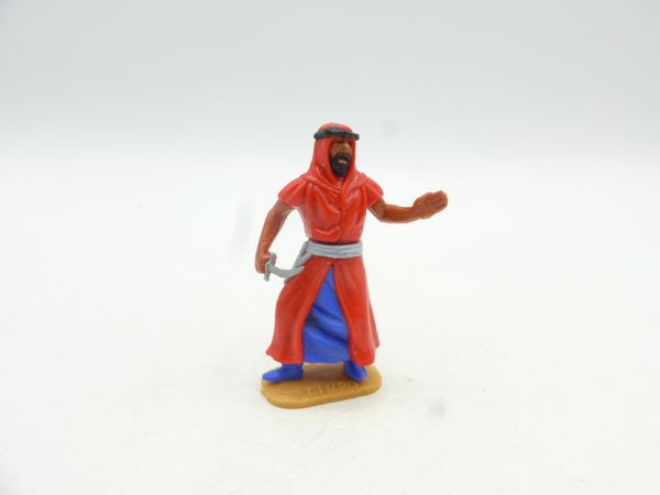 Timpo Toys Arab standing with scimitar, red
