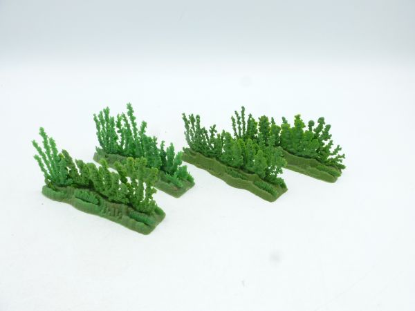 Britains Swoppets 4 rows of bushes, e.g. for Wild West scenes - rare