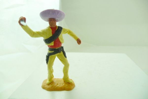 Timpo Toys Mexican standing with knife, yellow/red