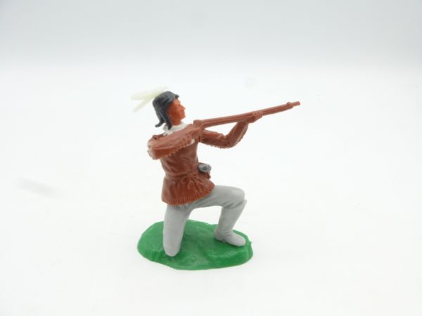 Elastolin 5,4 cm Indian kneeling firing - top condition