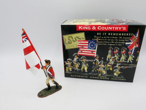King & Country Marine Flag Bearer, No. AE 51 - orig. packaging