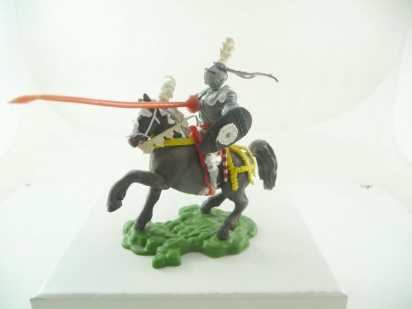 Britains Swoppets Knight riding with lance + shield