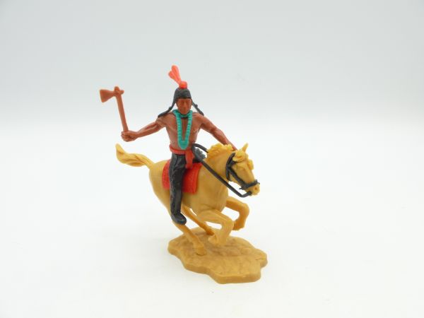 Timpo Toys Indian 2nd version riding with tomahawk