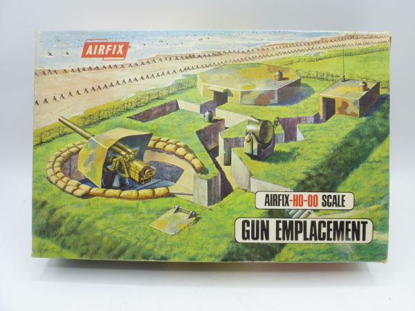 Airfix 1:72 00/Scale Gun Emplacement, Snap Together Model - orig. packaging
