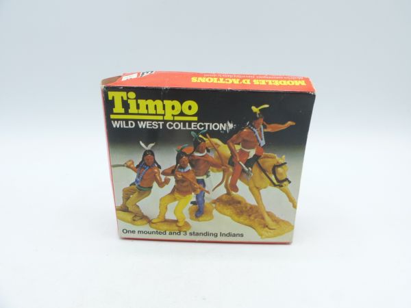 Timpo Toys Minibox Wild West Indians (1 rider, 3 foot figures)
