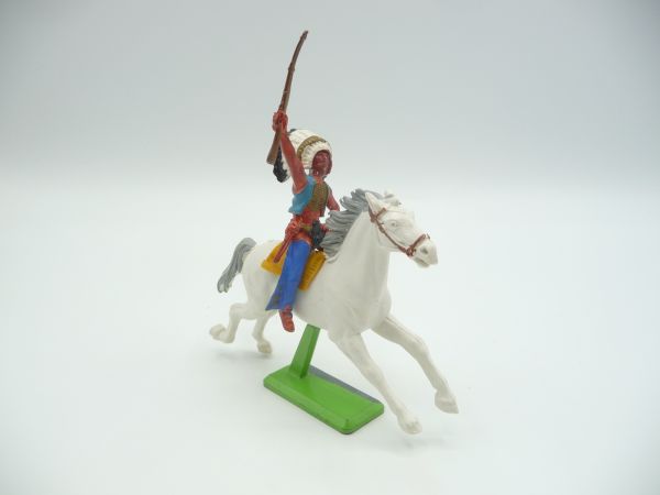 Britains Deetail Indian on horseback, rifle high