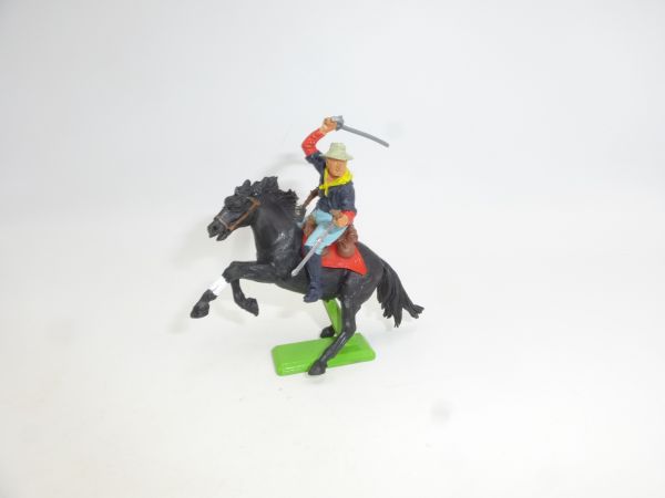 Britains Deetail Soldier 7th Cavalry riding, lunging with sabre