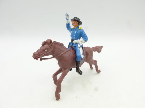 Jackson Confederate officer on horseback, hand raised