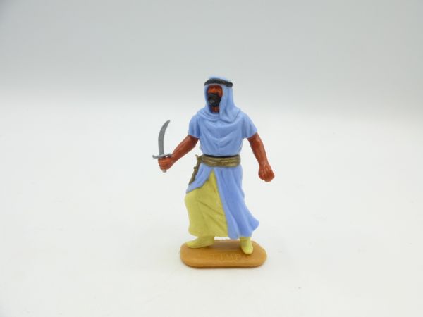 Timpo Toys Araber stehend mit Dolch (hellblau mit gelbem Innengewand)
