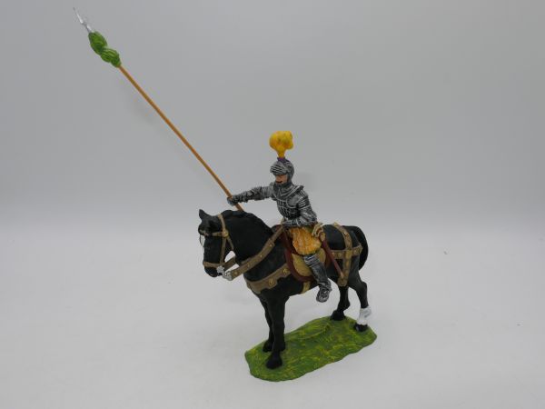 Preiser 7 cm Lancer on standing horse, no. 9087