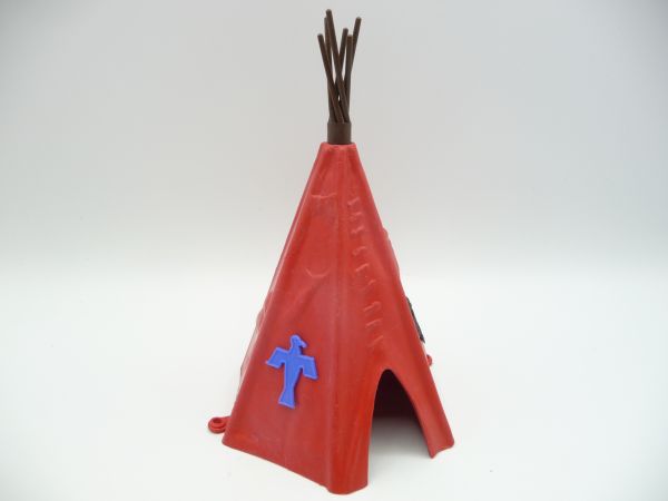 Beautiful tipi, red, two-piece - fitting to Timpo Toys