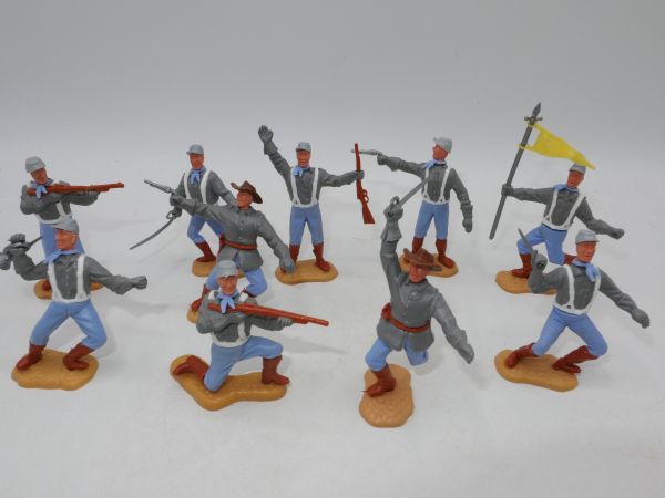 Timpo Toys Set of Southerners 2nd version standing (10 figures)