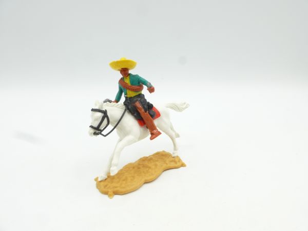 Timpo Toys Mexican riding, firing with 2 pistols, green/yellow