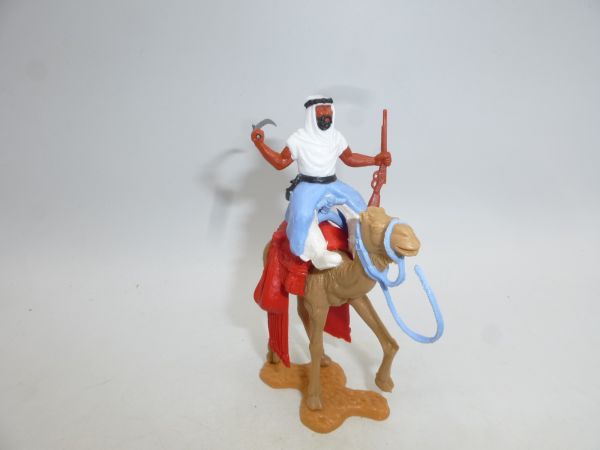 Timpo Toys Camel rider, white, lower part light blue/white