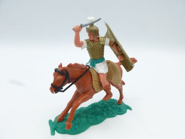 Timpo Toys Römer reitend mit Kurzschwert, weiß