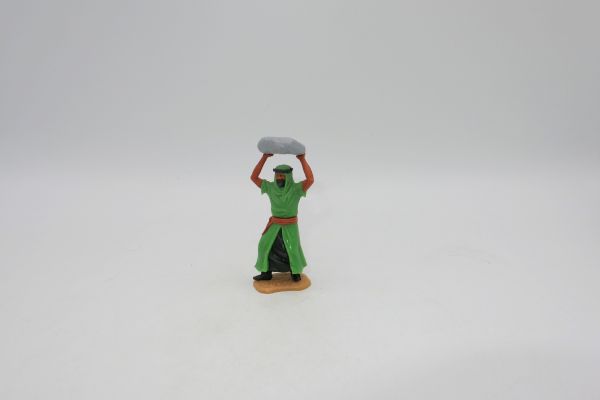 Timpo Toys Arab standing, green, throwing stone