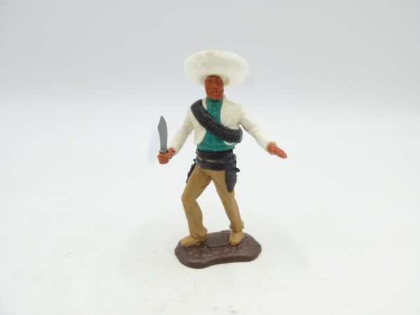 Timpo Toys Mexican standing with knife - great base plate
