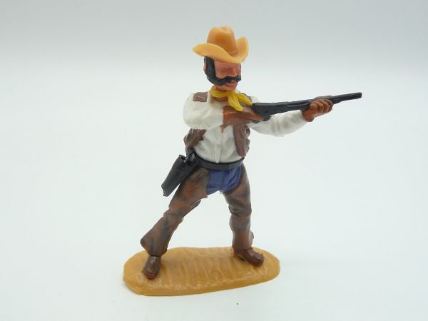 Timpo Toys Cowboy 4. version standing firing with rifle - great lower part
