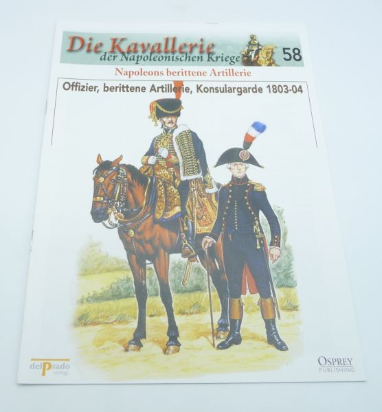 del Prado Booklet No. 58 Officer, mounted artillery, consular guard