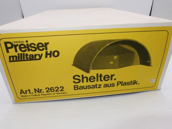 Preiser Military: Shelter/Schutzraum für Jagdflugzeuge (1:100), Nr. 2622