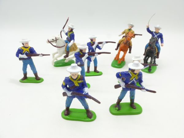 Panini 7th Cavalry-Set (3 riders, 6 foot figures)