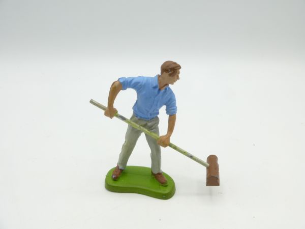 Britains Swoppets Zookeeper with broom
