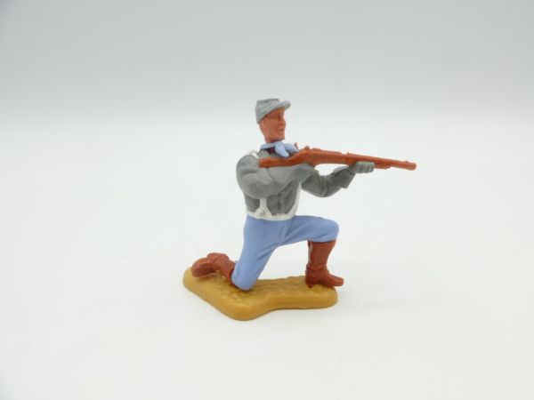 Timpo Toys Confederate Army soldier 2nd version kneeling firing