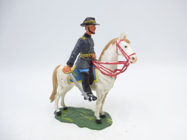 Elastolin 7 cm Nordstaaten: Offizier zu Pferd, Nr. 9175