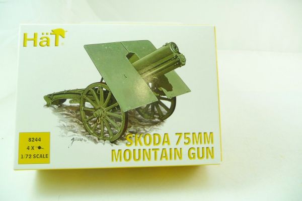 1:72 HäT 8244 WKI Deutschland etc Skoda 75mm Gebirgskanone Geschütz mountain gun