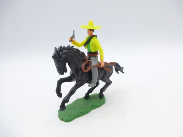 Elastolin 5,4 cm Mexican riding with pistol + rifle