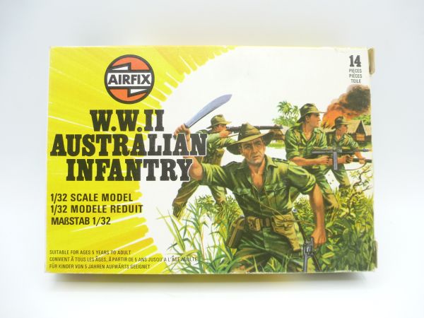 Airfix 1:32 WW II Australian Infantry, No. 51558-2 - orig. packaging, rare box