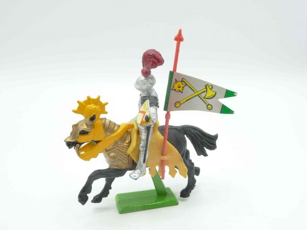 Britains Deetail Knight (made in China), rider with flag