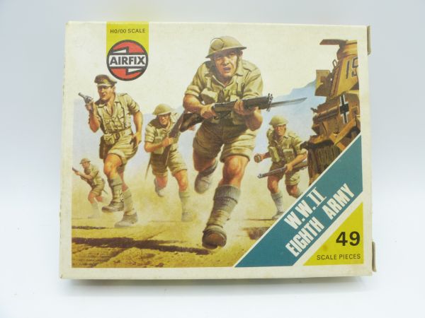 Airfix 1:72 WW II Eighth Army, No. 01709-3 - orig. packaging, figures loose