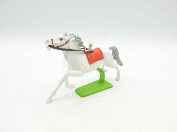 Britains Deetail Horse, long-striding (white with red blanket)
