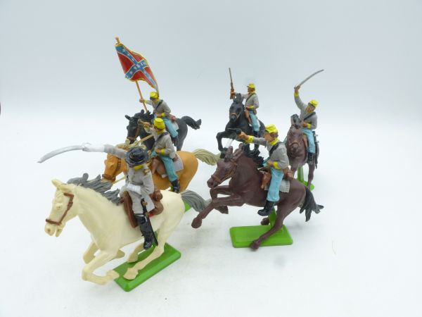 Britains Deetail Set of Southerners riding (6 figures)