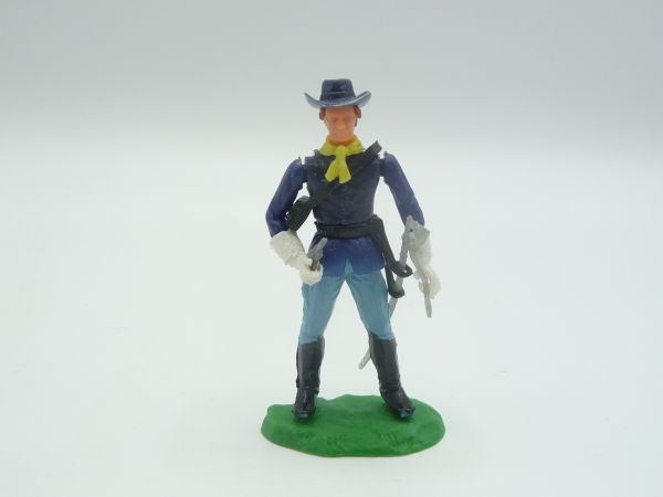 Elastolin 5,4 cm Union Army soldier standing with pistol + sabre