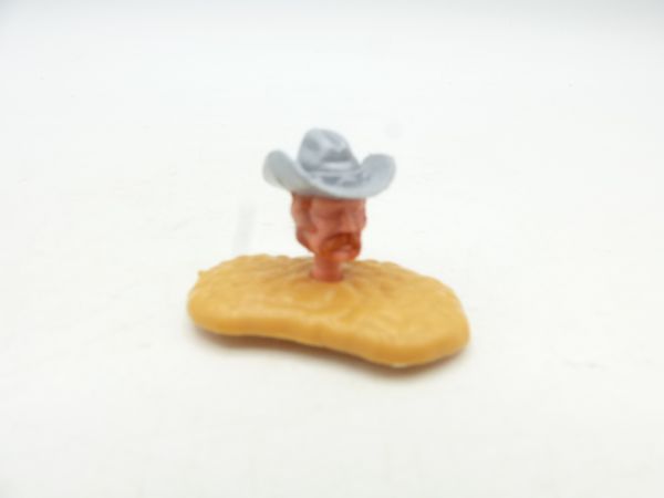 Timpo Toys Cowboy 4. Version, silbergrauer Stetson, braunrote Haare