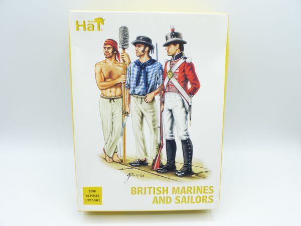 HäT 1:72 British Marines and Sailors, No. 8098 - orig. packaging, parts on cast