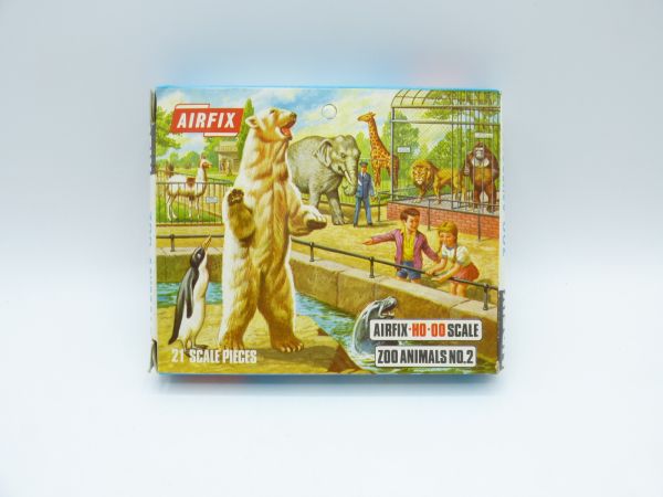 Airfix 1:72 Zoo Animals No. 2 - Blue Box S25-69, parts on cast