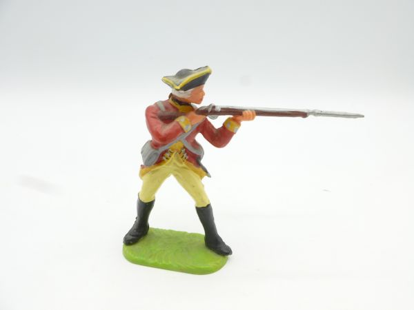 Elastolin 7 cm British Grenadiers; soldier standing firing, No. 9145