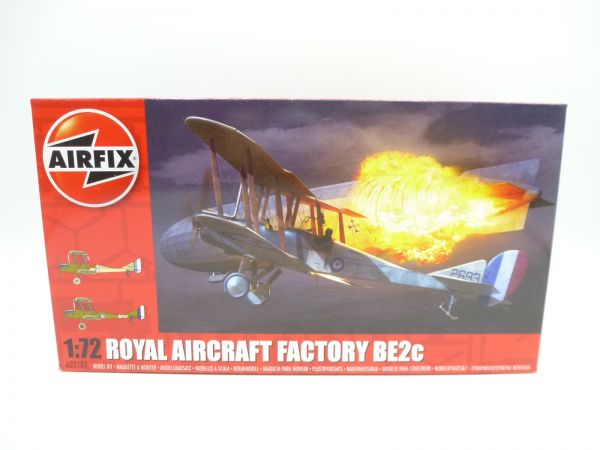 Airfix 1:72 Royal Aircraft Factory BE2c - OVP, am Guss, Top-Zustand