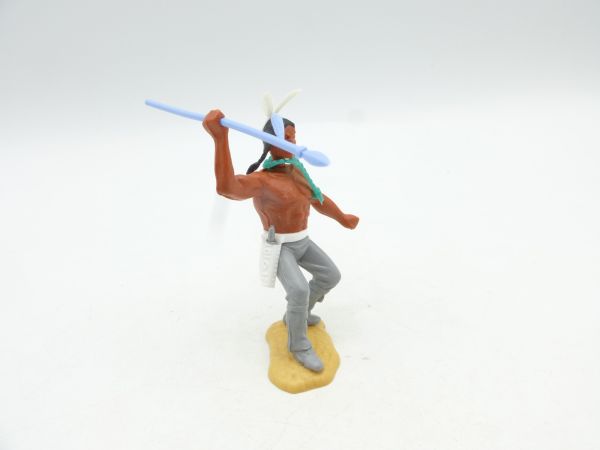 Timpo Toys Indian 3rd version standing, throwing spear