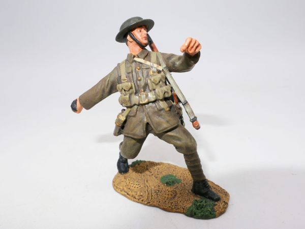W. Britain Infantryman throwing hand grenade