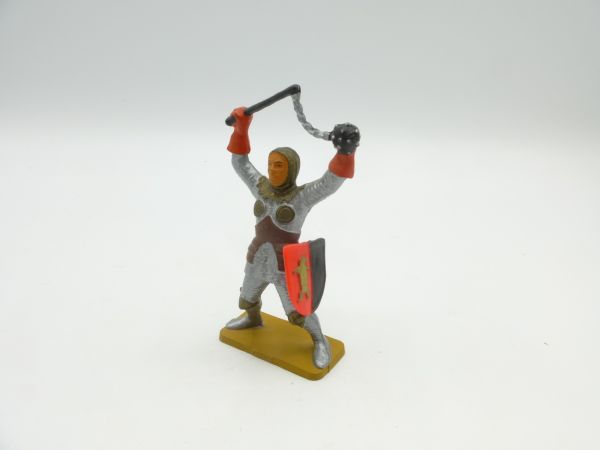 Starlux Knight with flail over his head, shield on the side, No. 2306