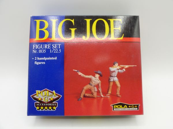Preiser 7 cm POLA *G* Big Joe figure set with 2 J-figures Cowboys