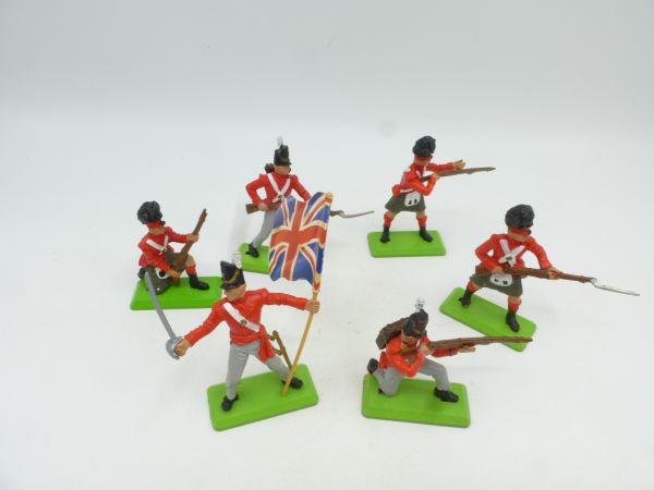 Britains Deetail Group of Englishmen on foot (6 figures)